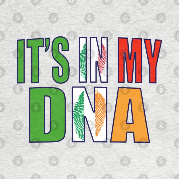 Italian And Irish DNA Mix Flag Heritage Gift by Just Rep It!!